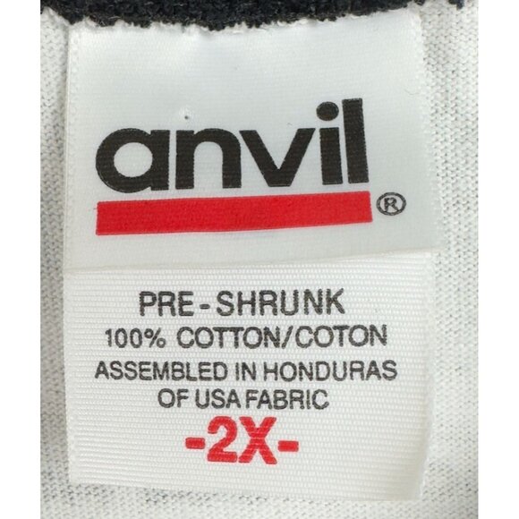 Rock Ridge Music "Ghidrah" 3/4 Sleeve Raglan T-Shirt Anvil 2X Cotton Black/White - Picture 4 of 10